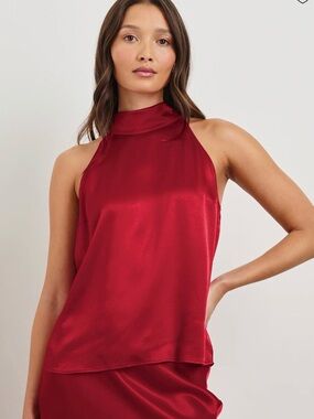 NEW RAILS Leah Halter Top in Scarlett